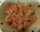 残った鶏皮で!鶏皮の湯引き・ポン酢かけ♪作り方2写真