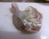 クリスマスに！骨付き鶏もも肉の焼き漬け作り方1写真