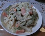 シャキシャキ蓮根とチキンのサラダ作り方8写真