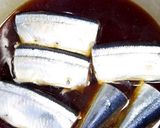 白米消滅しるびー食堂！さんまの煮付け！作り方5写真