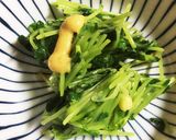簡単！一品☆豆苗のからし和え☆作り方4写真