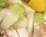 ケールとチキンときのこたっぷりのトマト鍋作り方9写真