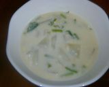 手抜き小蕪と鶏ミンチのクリームスープ作り方7写真