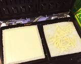 ワッフルメーカーでハンバーグホットサンド作り方1写真
