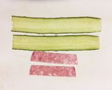 お弁当に！くるくるきゅうりwithハム作り方1写真