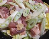 鶏と白菜のとろ~り豆乳鍋♪作り方3写真