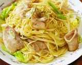 ☆豚カルビと玉ねぎきゃべつのパスタ☆作り方16写真