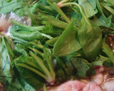 ほうれん草と豚肉の卵とじ作り方4写真