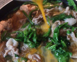ほうれん草と豚肉の卵とじ作り方5写真