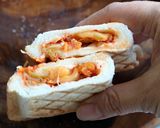 2つ折りで作るホットサンド（縦折り）作り方4写真