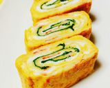 お弁当にも♡大葉&カニかまの卵焼き♡作り方6写真