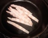 スキレットで作る焼きそばカルボナーラ作り方1写真