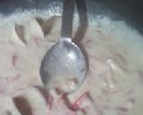 「魚介のクリームパスタ風うどん」作り方5写真