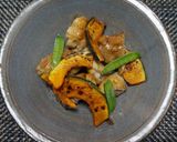鶏とかぼちゃのオイスター炒め作り方3写真