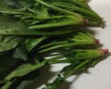 ほうれん草の塩バター炒め☆作り方1写真