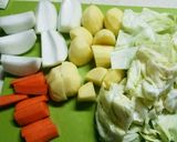 あったか簡単ポトフ。野菜はお好みで。作り方1写真