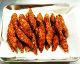 揚げ煎餅で!青のり風味チキンスティック☺作り方8写真