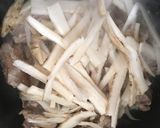 牛すじとごぼうの味噌生姜炒め作り方3写真
