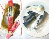 サバと高菜漬けのにんにく風味煮物♪簡単作り方1写真