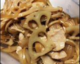 簡単おいしい★蓮根・えのきの生姜焼き作り方6写真