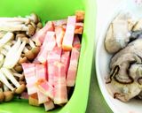 旬【牡蠣とベーコンのアヒージョパスタ】♪作り方3写真
