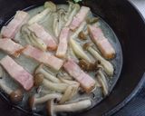 旬【牡蠣とベーコンのアヒージョパスタ】♪作り方8写真
