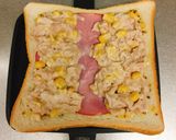 ツナコーンエッグのホットサンド☆作り方5写真