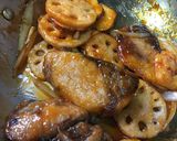 ブリと根菜の甘酢あん作り方4写真