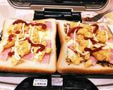 ホットサンド〜ベーコンエッグチーズ作り方2写真