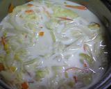 具沢山の豆乳味噌スープ作り方2写真
