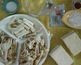 うどんスープdeきのこの豆腐あんかけ♪作り方1写真