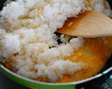 大根の葉と桜えびのパラパラ炒飯作り方4写真