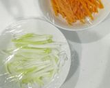 美味♪簡単♪ブリの酒蒸し☆葱&人参作り方1写真
