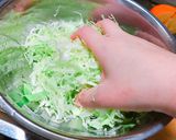 柿とキャベツ 秋の和風コールスローサラダ作り方4写真