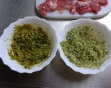 豚肉のパン粉焼き　カレー味とチーズ味作り方3写真