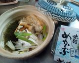 湯豆腐はめかぶダシで☆汁まで食す(๑´ڡ作り方1写真