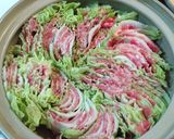白菜と豚肉のミルフィーユ鍋♡作り方5写真