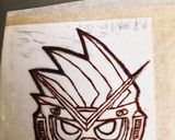 仮面ライダーエグゼイドLv3デコケーキ作り方4写真