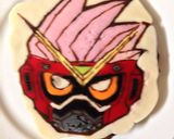 仮面ライダーエグゼイドLv3デコケーキ作り方9写真