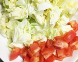 【簡単】キャベツナトマトの炒め物作り方2写真