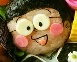 キャラ弁 のび太の七五三作り方8写真