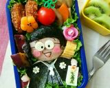 キャラ弁 のび太の七五三作り方10写真