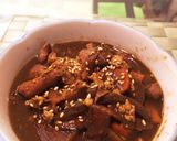 濃厚！黒もつ煮&黒もつ煮丼！作り方7写真