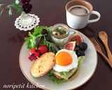 糖質オフ♡アボカドエッグがんもバーガー♡作り方5写真