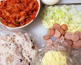 キムチチャーハン作り方1写真