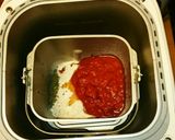 HB全粒粉ライ麦パン　トマトバジル味作り方2写真