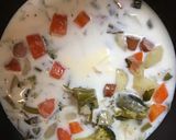 野菜たっぷりのクリームパスタ作り方2写真