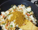 野菜ゴロゴロ カレー炒飯♪(＋ドリア)作り方4写真
