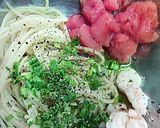 冷・明太子エビパスタサラダ作り方3写真