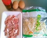 豚平焼き風 豚もやし炒め作り方1写真
